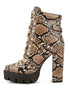 Load image into Gallery viewer, Spruce Snake Skin Snkle Boots Rag Company