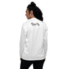 Womens Jacket - Blessed Up Graphic Text Bomber Jacket - sneakerhypesusa