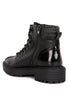 Boundless Faux Leather Quilt Collar Ankle Boot sneakerhypesusa