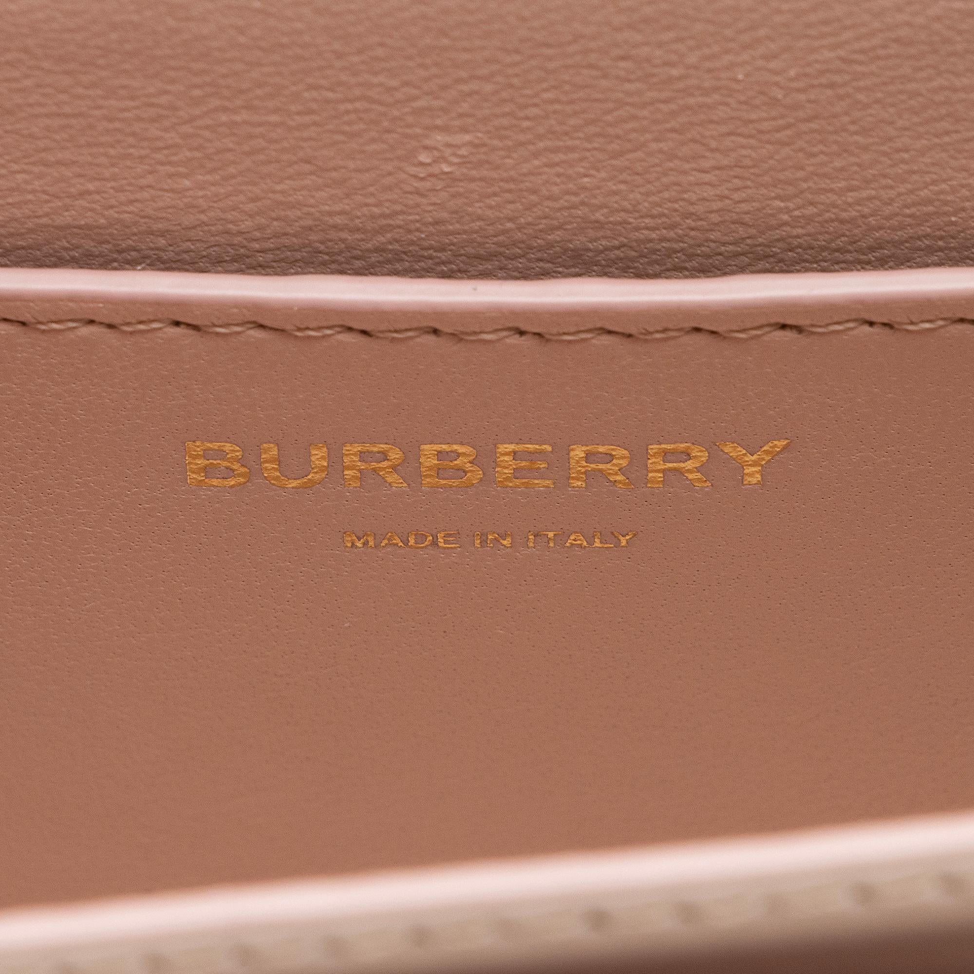 Burberry Leather TB Flap Mini Shoulder Bag