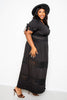 Load image into Gallery viewer, Puff Sleeve Maxi Dress With Lace Insert sneakerhypesusa