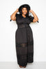 Load image into Gallery viewer, Puff Sleeve Maxi Dress With Lace Insert sneakerhypesusa