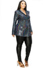 Load image into Gallery viewer, Plus Disco Metallic Sequins Double Breasted Blazer sneakerhypesusa