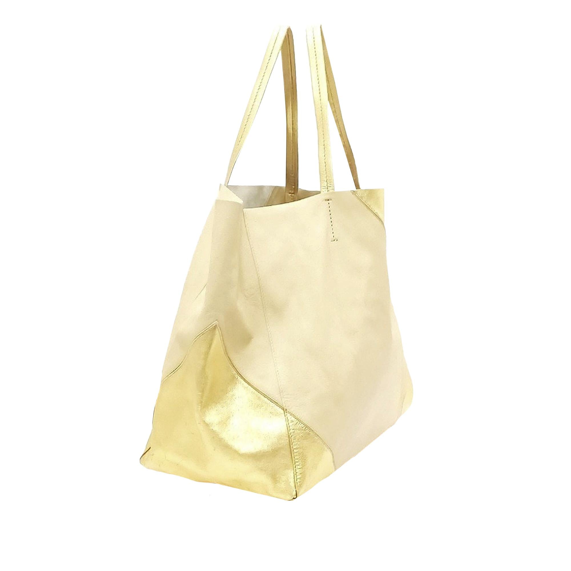 Celine Horizontal Cabas Leather Tote Bag