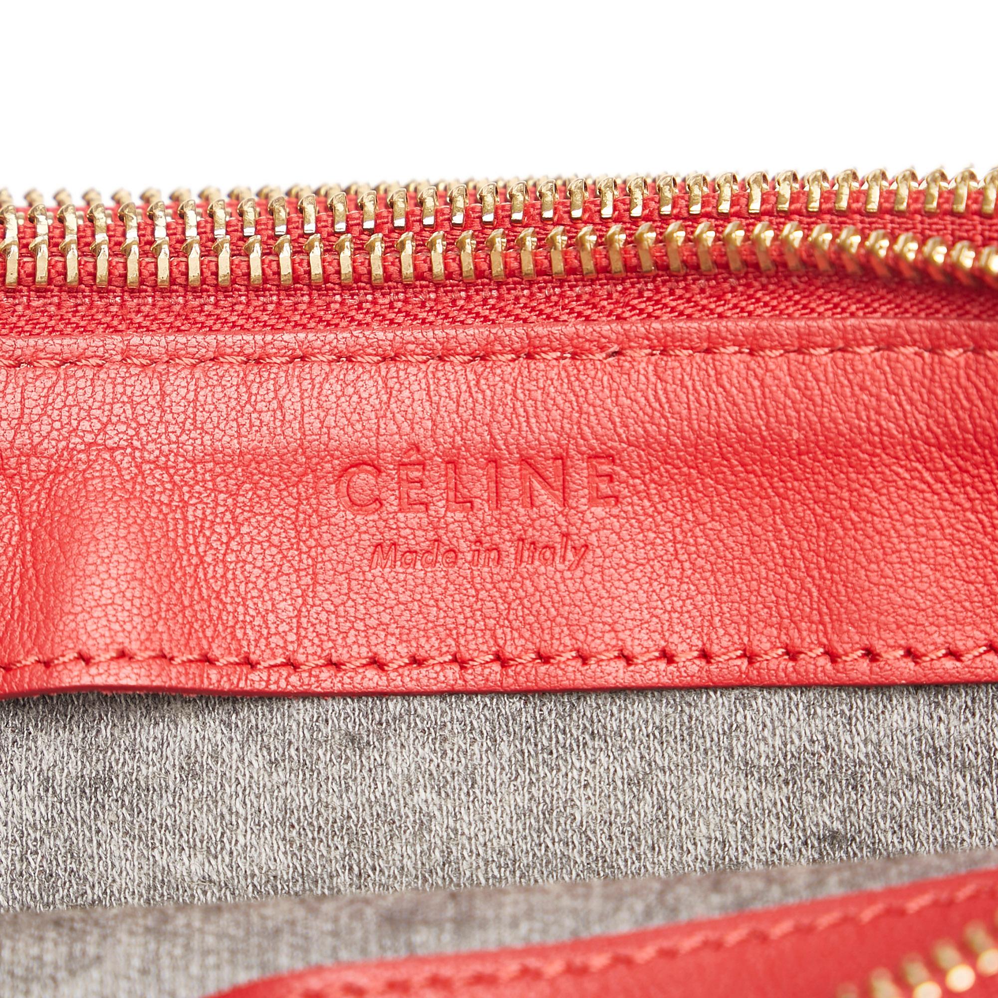 Celine Large Trio Leather Crossbody Bag