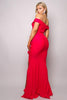 Crossover Front Off Shoulder Side Ruffle Maxi Dress - sneakerhypesusa