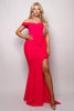 Crossover Front Off Shoulder Side Ruffle Maxi Dress sneakerhypesusa