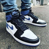 Custom Air Jordan 1 Blue Moon Sneakers - sneakerhypesusa