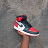 Custom Air Jordan 1 Bred Toe Sneakers sneakerhypesusa