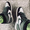 Custom Air Jordan 1 Clay Green Sneakers - sneakerhypesusa