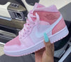 Load image into Gallery viewer, Custom Air Jordan 1 Mid Digital Pink High Q sneakerhypesusa