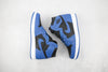 Load image into Gallery viewer, Custom Blue Black Jordan 1 High Q sneakerhypesusa