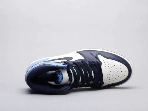 Custom Blue Black White Jordan 1 High Q AJ1 Obsidian UNISEX sneakerhypesusa