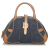 Dior Double Saddle Denim Dome Bag