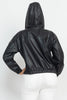 Load image into Gallery viewer, Faux Leather Hoodie Jacket sneakerhypesusa