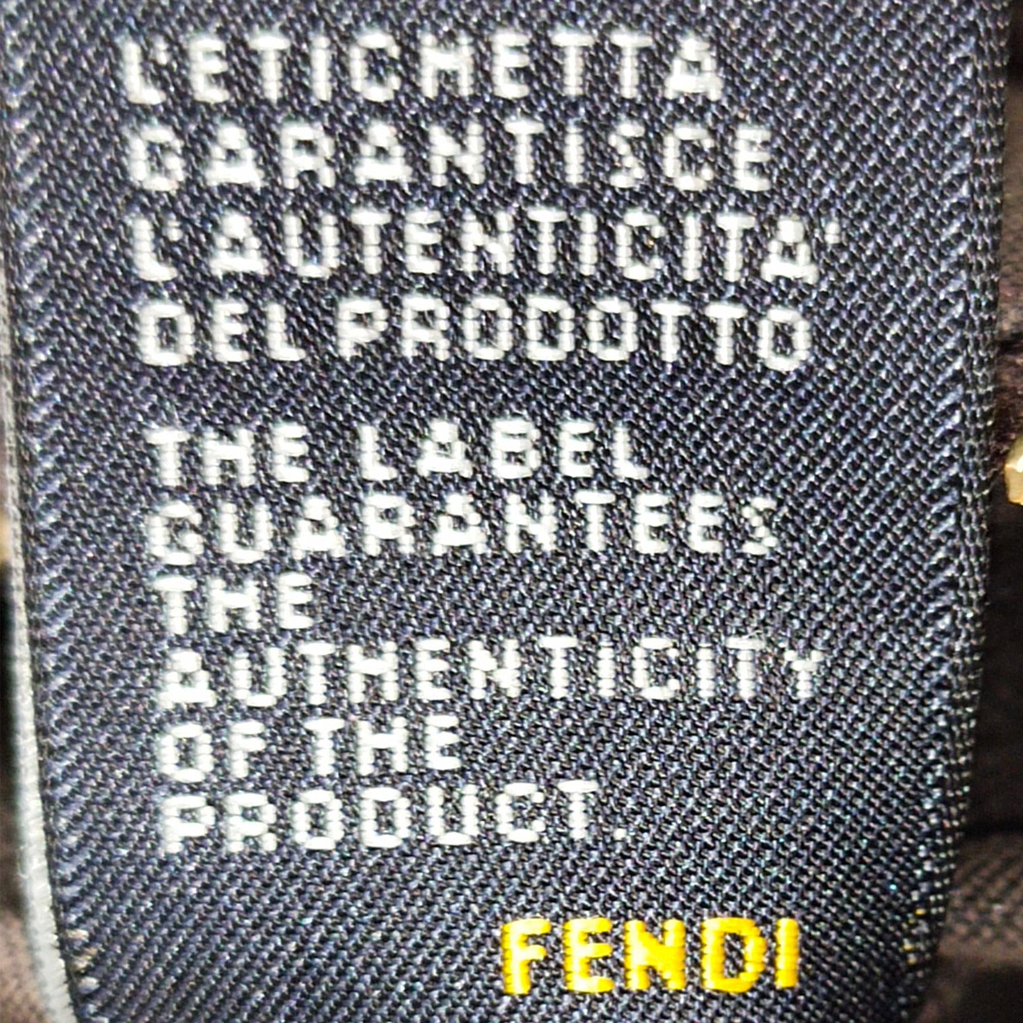 Fendi Twins Leather Tote Bag