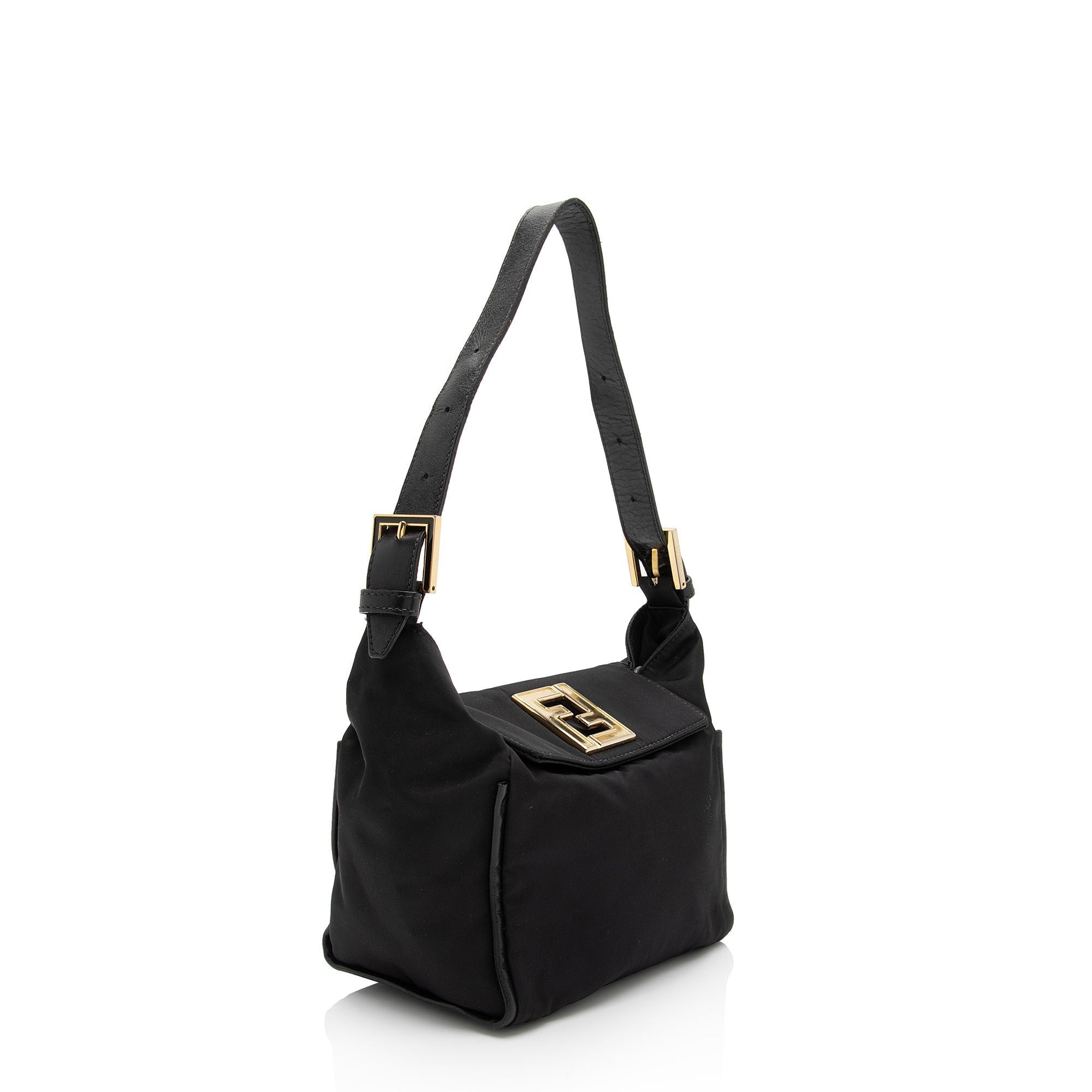 Fendi Vintage Nylon FF Small Flap Bag