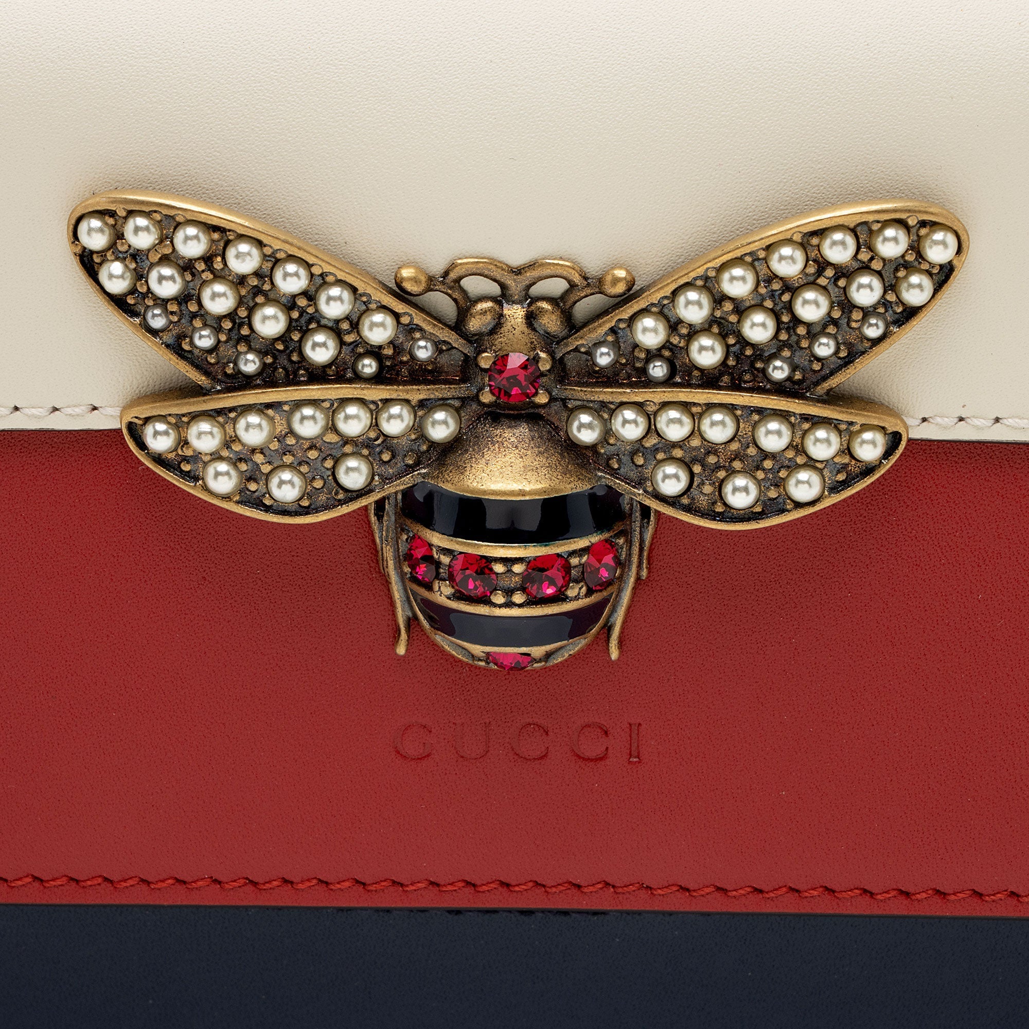Gucci Calfskin Queen Margaret Wallet on Chain Bag