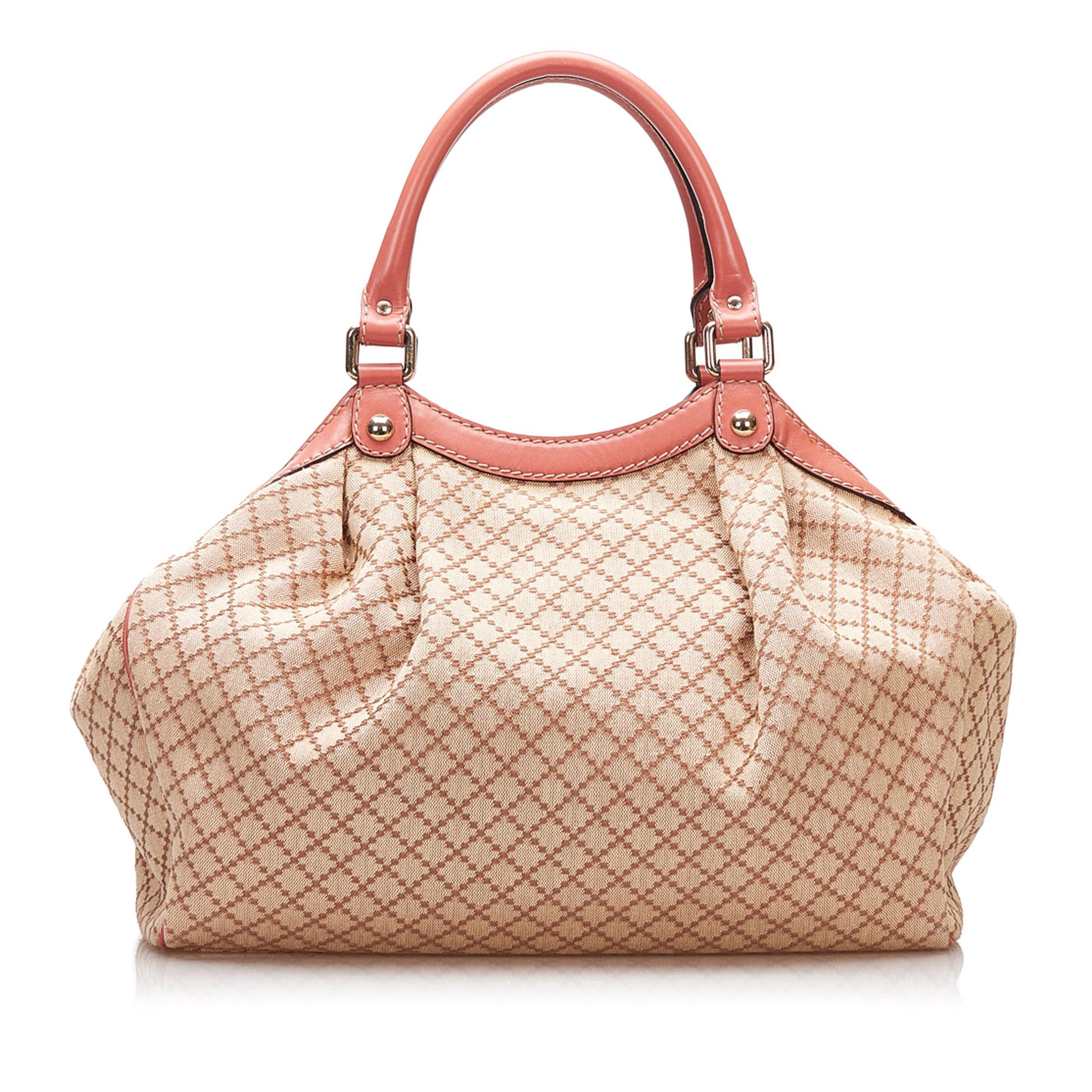 Gucci Diamante Sukey Canvas Tote Bag