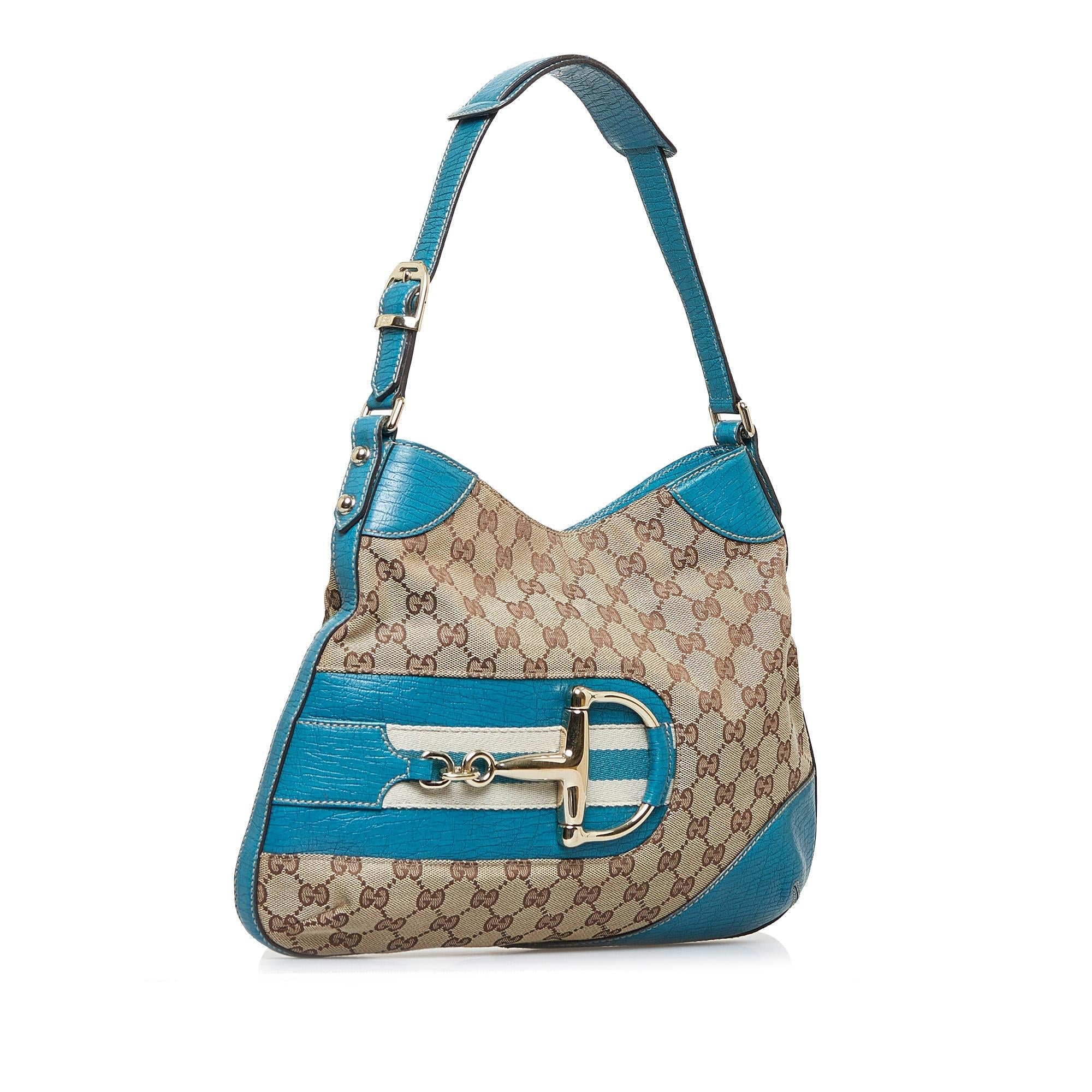 Gucci GG Canvas Web Hasler Shoulder Bag