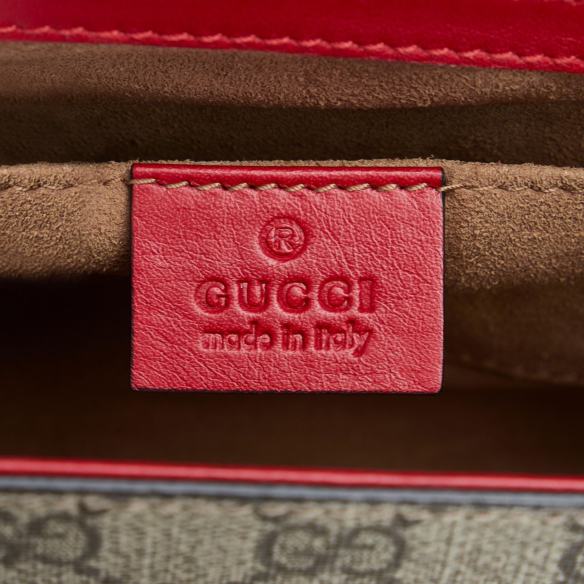 Gucci GG Supreme Padlock Shoulder Bag