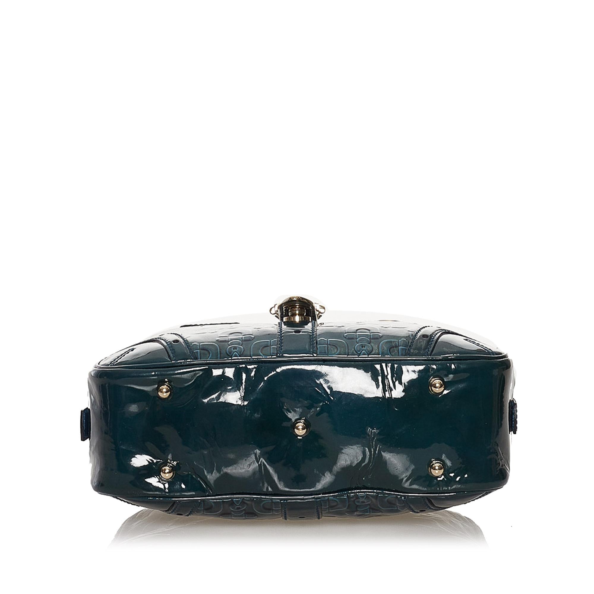 Gucci Horsebit Patent Leather Handbag