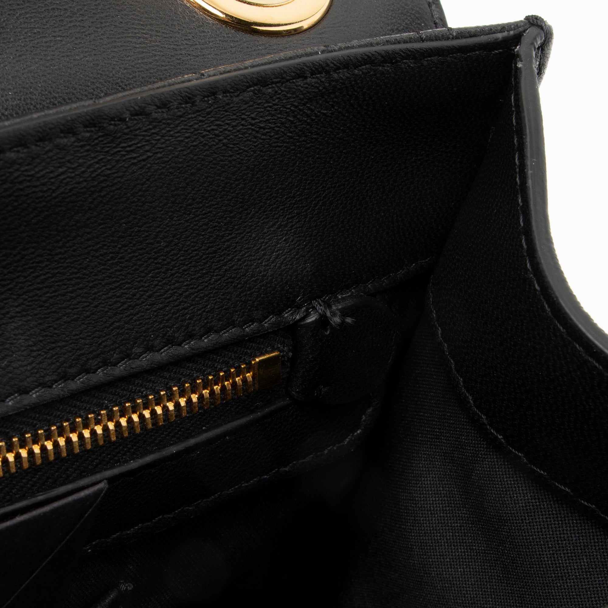 Moschino Monogram Quilted Leather M Logo Medium Chain Bag