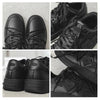 Sneakerhypes Black Fashion Cowhide Sneakers - sneakerhypesusa