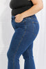Sneakerhypes Judy Blue Ava Full Size Cool Denim Tummy Control Flare - sneakerhypesusa