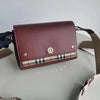 Load image into Gallery viewer, Note Medium Vintage Check &amp; Leather Crossbody Bag with Logo Web Strap - sneakerhypesusa