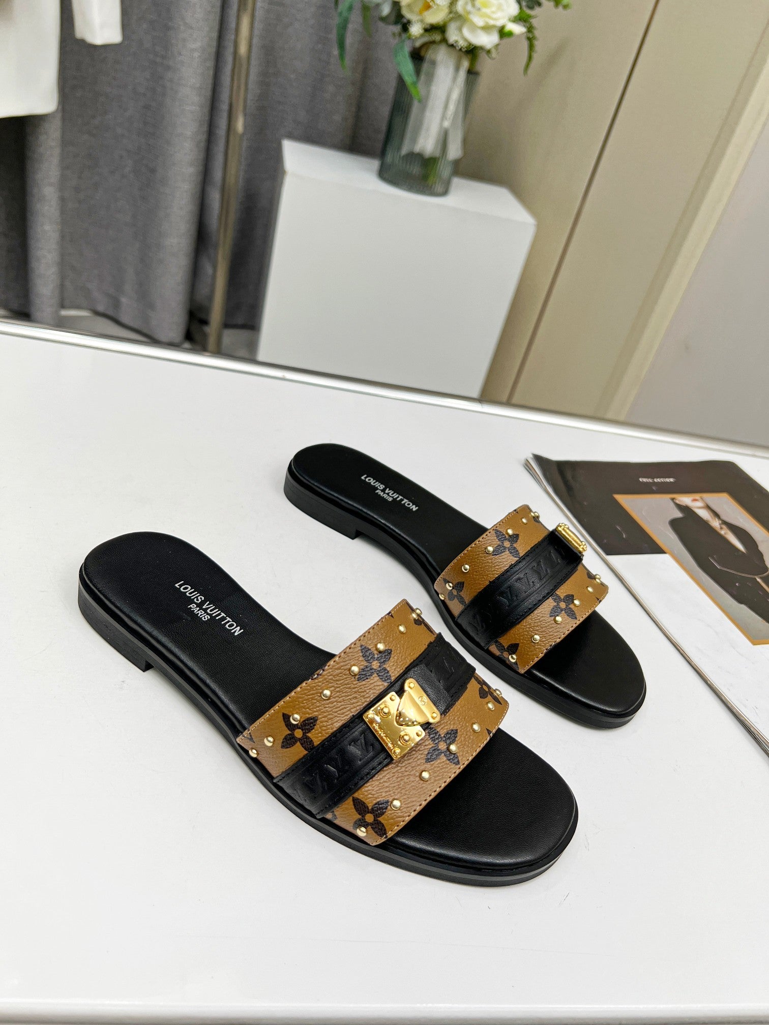 NB - Luxury Slippers Sandals Loafers - LU-V - 303